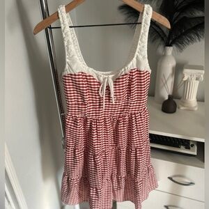 Sugar Kiss Red and White Striped Dress